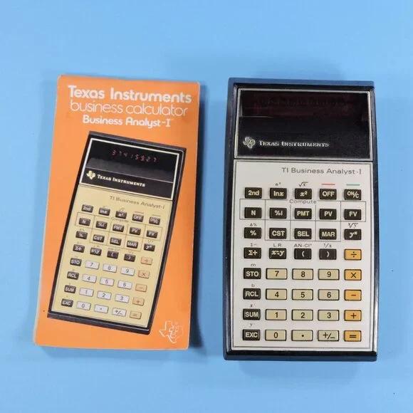 Vintage Texas Instruments Calculator Business Analyst - For Repair, Battery Dead - Picture 1 of 13